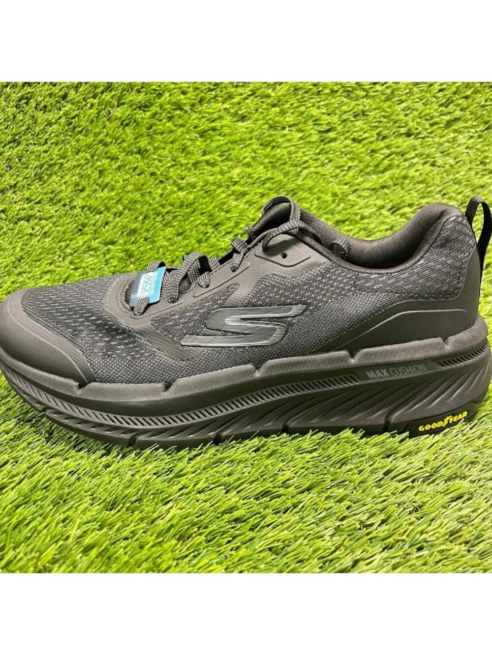 Skechers Max Cushioning Premier 2.0 Mens Size 9.5 Black Running Shoes Sneakers